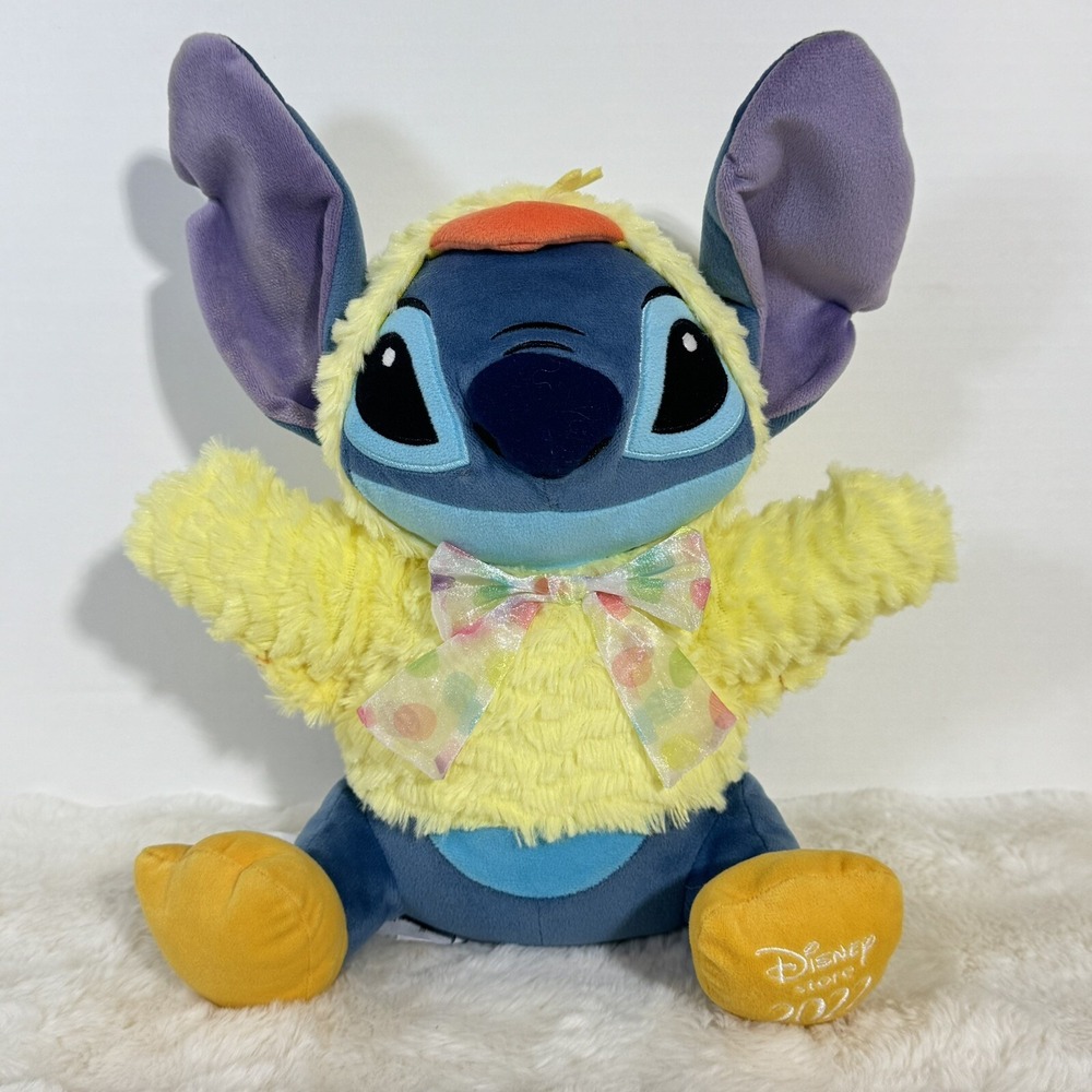 Disney Store 2022 Lilo & Stitch Plush Stitch Easter Chick 14" Stuffed Animal